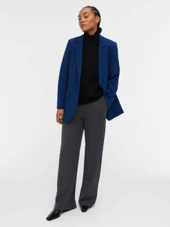 Object Jacken*OBJSIGRID L/S BLAZER NOOS estate blue