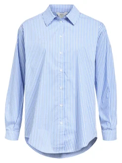 Object Blusen*OBJTUTTA LO L/S SHIRT NOOS cornflower blue