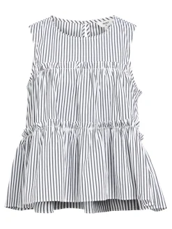 Object Shirts*OBJTUTTA S/L LO O-NECK TOP DIV white