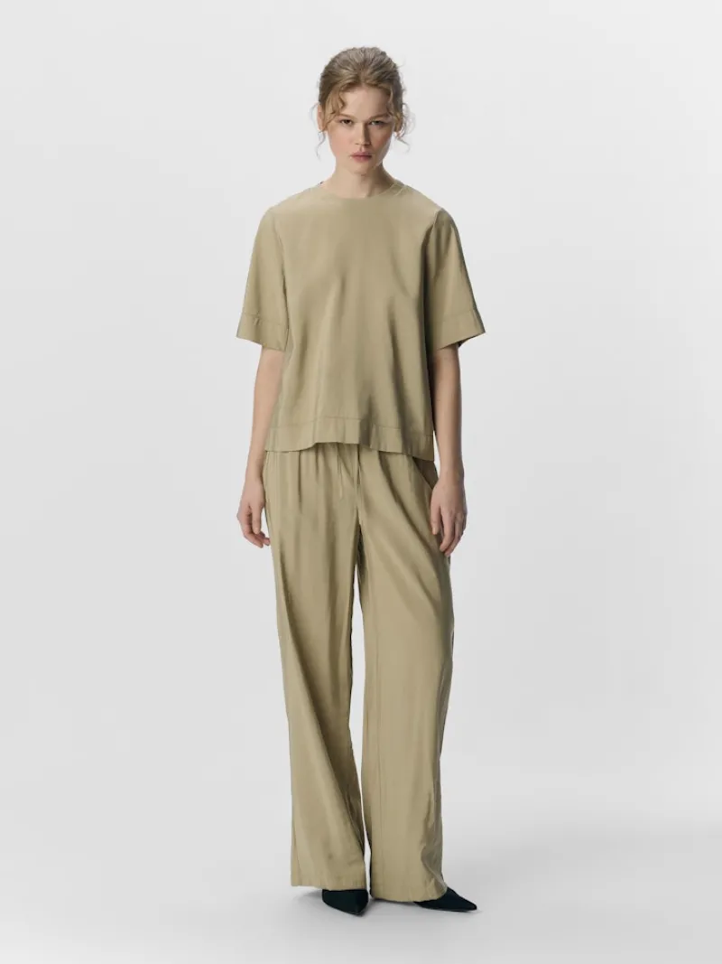 Object Hosen*OBJWYN MW WIDE PANTS 137 Twill