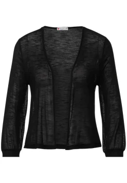 Street One Shirts*Offene Shirtjacke Black