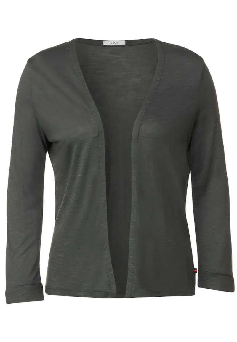 Cecil Shirts*Offene Shirtjacke easy khaki