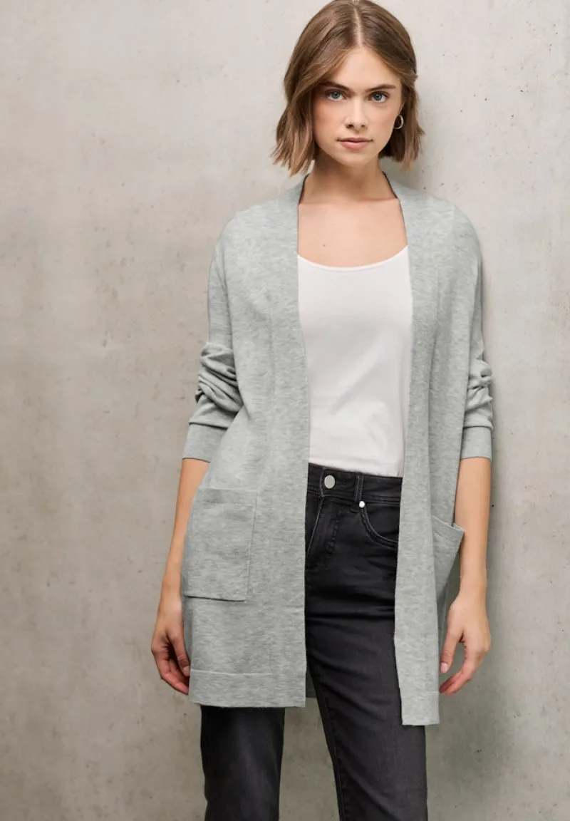 STREET ONE STUDIO Pullover & Sweatshirts*Offener Cardigan heather grey mel.