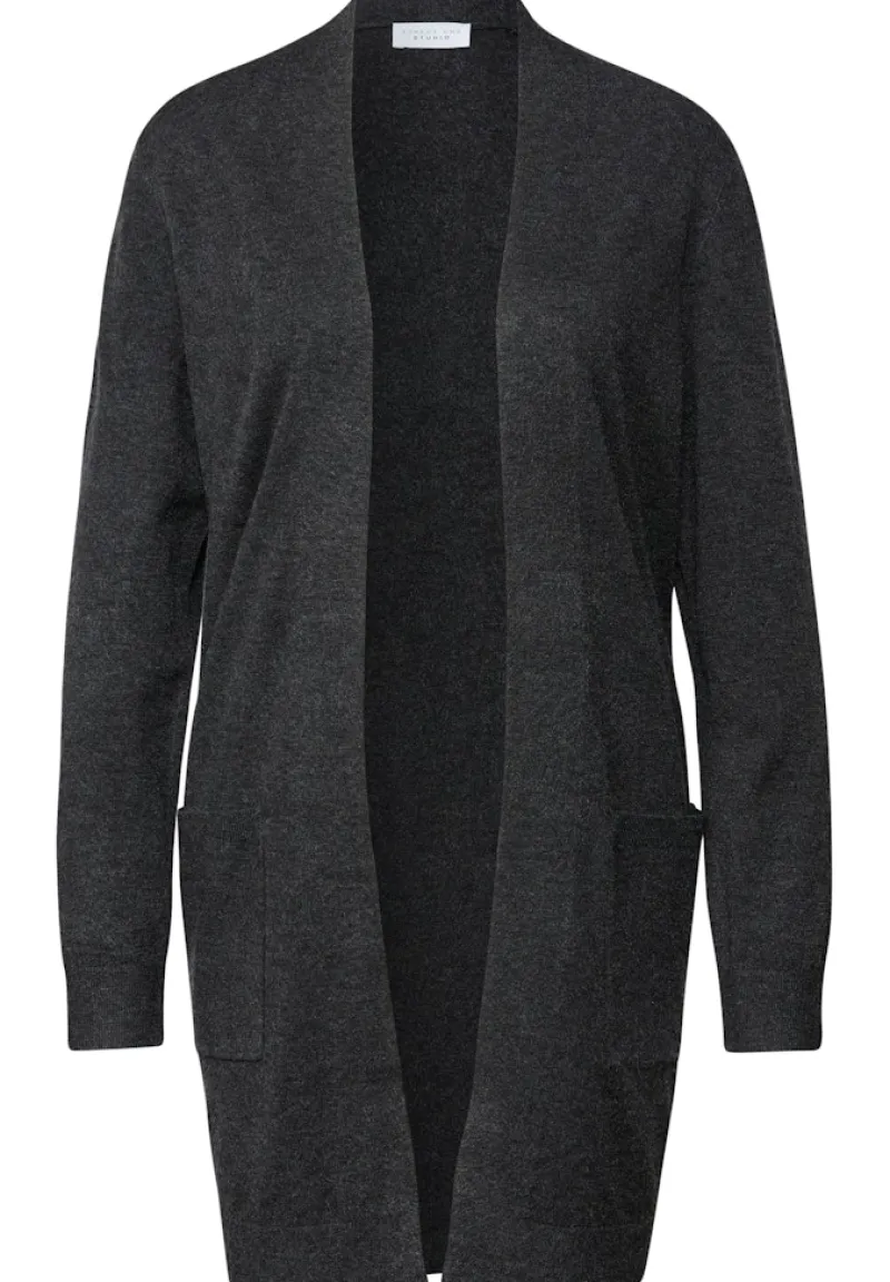 STREET ONE STUDIO Pullover & Sweatshirts*Offener Cardigan industrial grey mel.