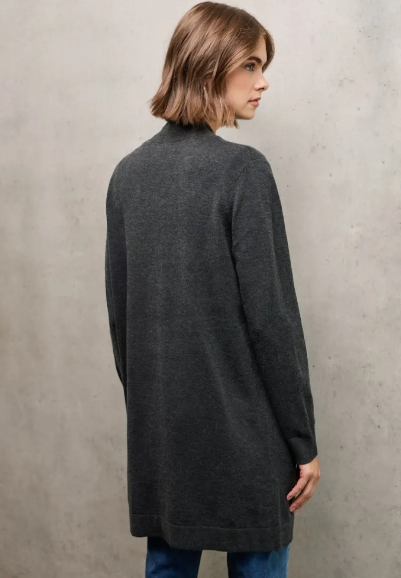 STREET ONE STUDIO Pullover & Sweatshirts*Offener Cardigan industrial grey mel.