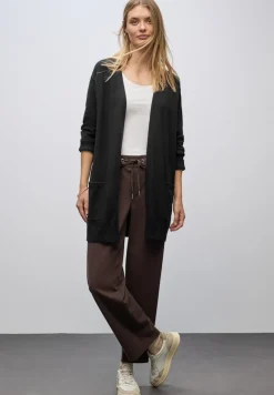 Street One Pullover & Sweatshirts*Offener Cosy Cardigan Black