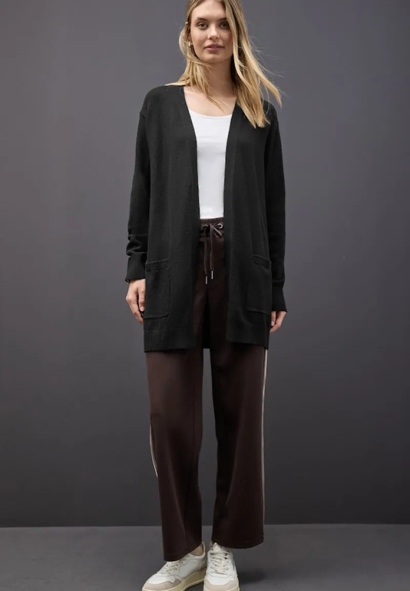 Street One Pullover & Sweatshirts*Offener Cosy Cardigan Black