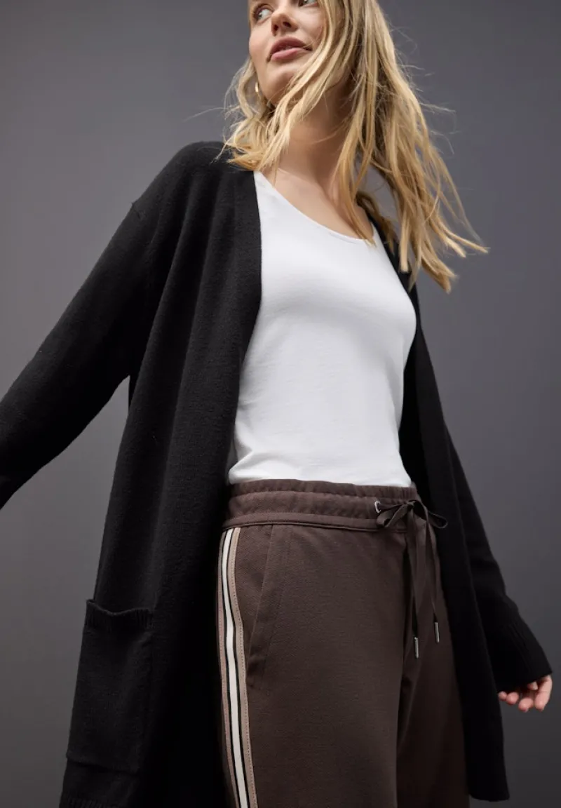 Street One Pullover & Sweatshirts*Offener Cosy Cardigan Black