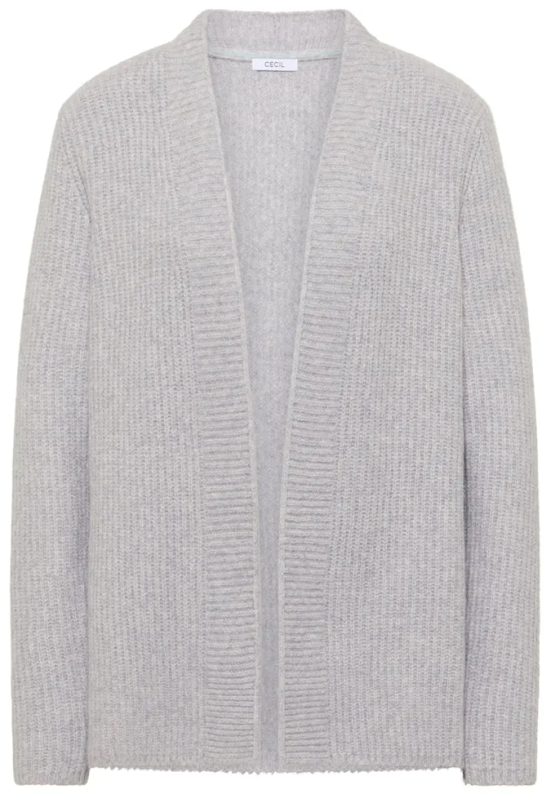 Cecil Pullover & Sweatshirts*Offener Cosy Cardigan luna grey melange