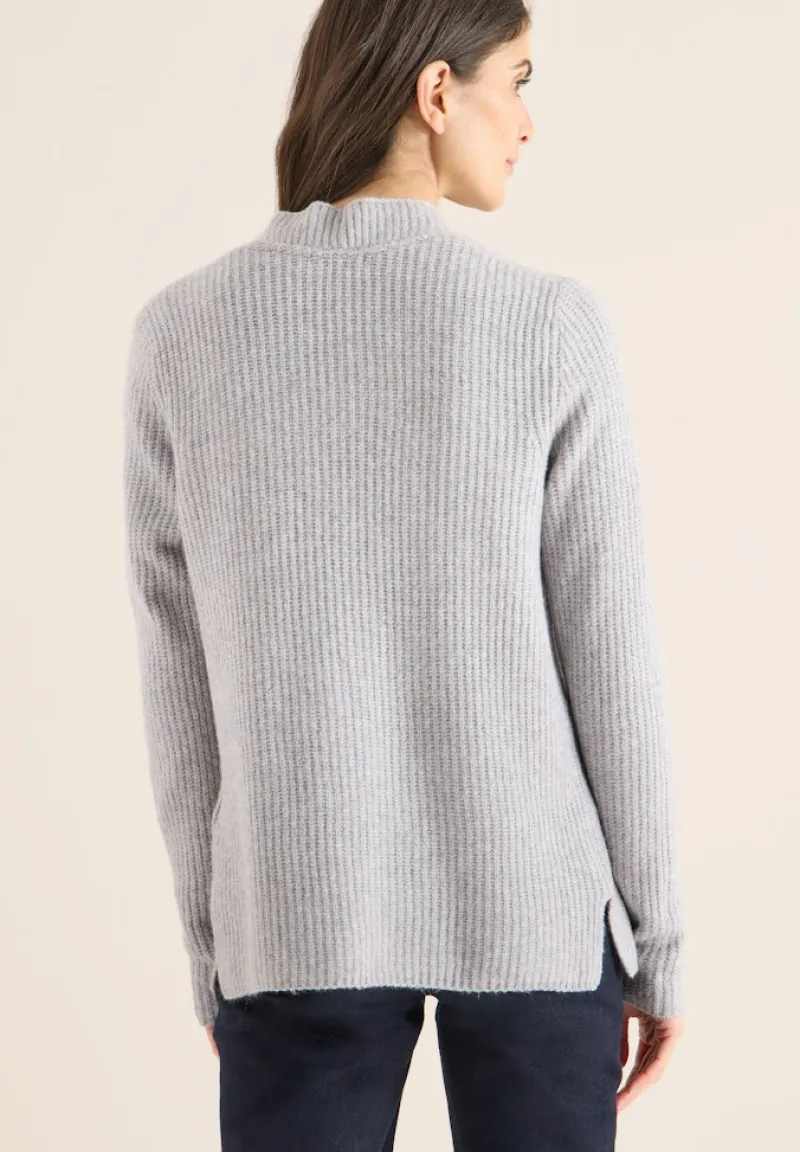 Cecil Pullover & Sweatshirts*Offener Cosy Cardigan luna grey melange