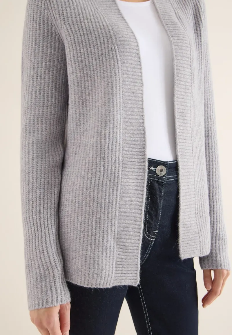 Cecil Pullover & Sweatshirts*Offener Cosy Cardigan luna grey melange