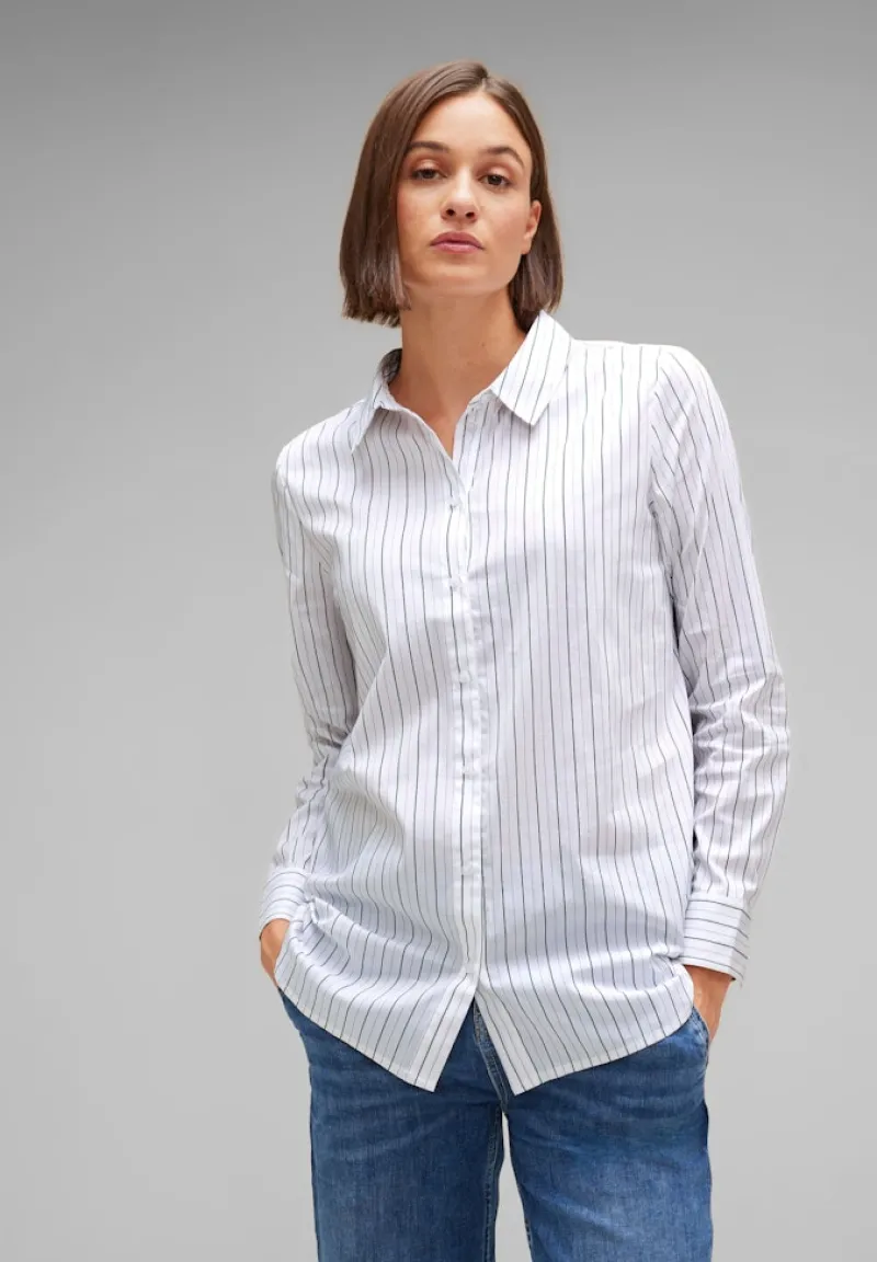Street One Blusen*Office Longbluse white