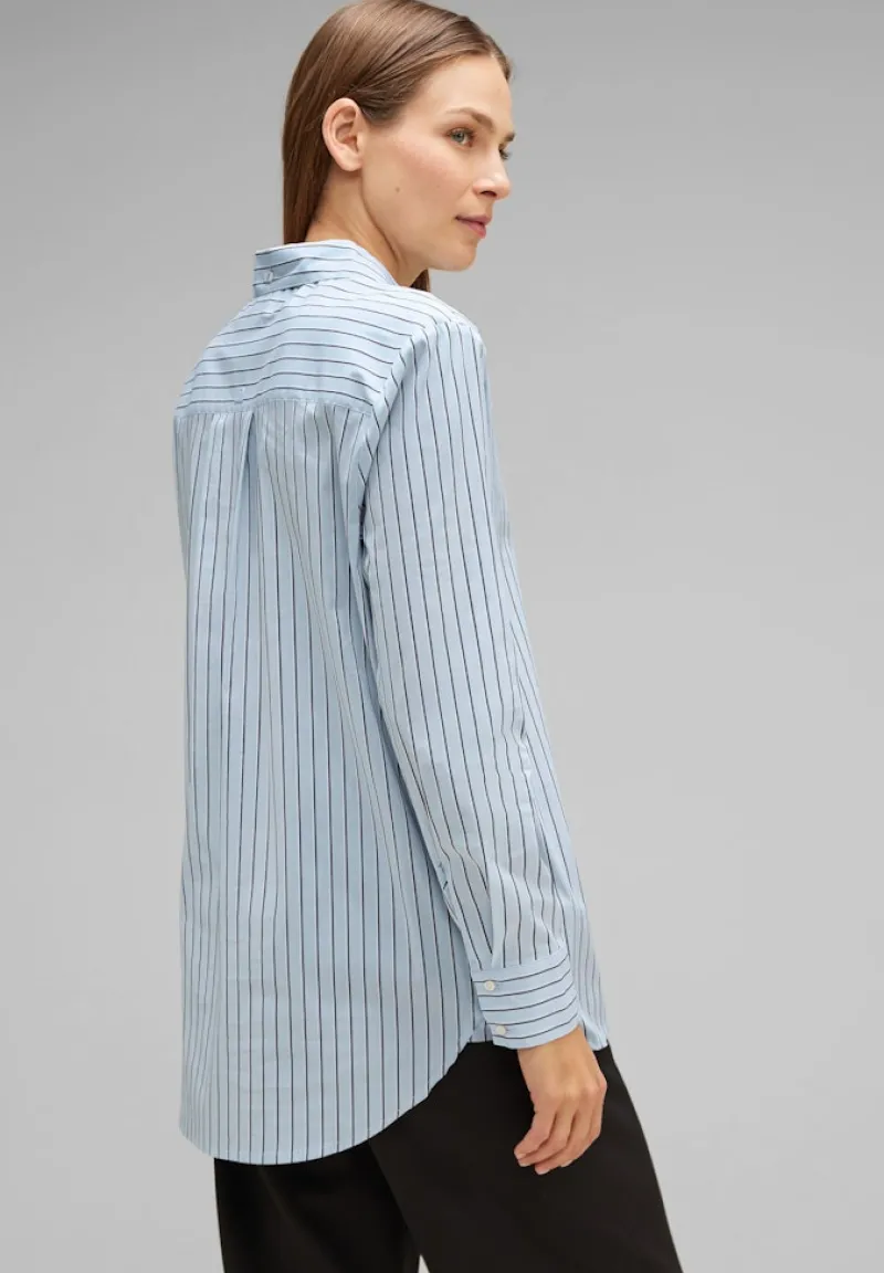 Street One Blusen*Office Streifenbluse light sublime blue