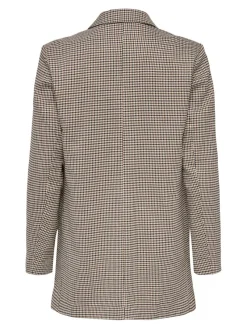 Only Jacken*ONLADISON L/S CHECK BLAZER TLR OS NOOS white sand