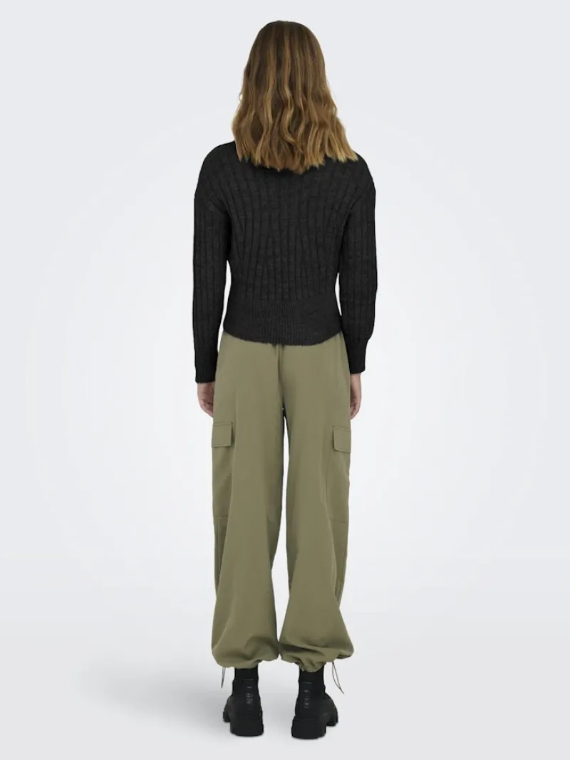 Only Pullover & Sweatshirts*ONLAGNES LS RIB HIGHNECK CC KNT Black