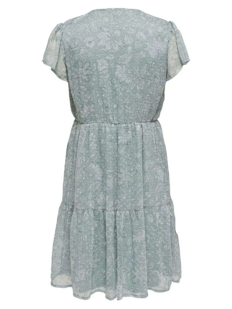 Only Kleider*ONLAIDA ELISA LIFE DOBBY DRESS WVN fog green