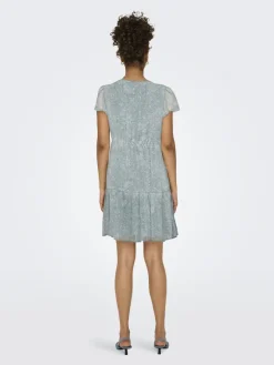 Only Kleider*ONLAIDA ELISA LIFE DOBBY DRESS WVN fog green