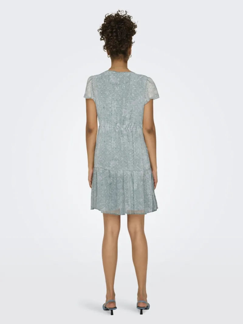 Only Kleider*ONLAIDA ELISA LIFE DOBBY DRESS WVN fog green