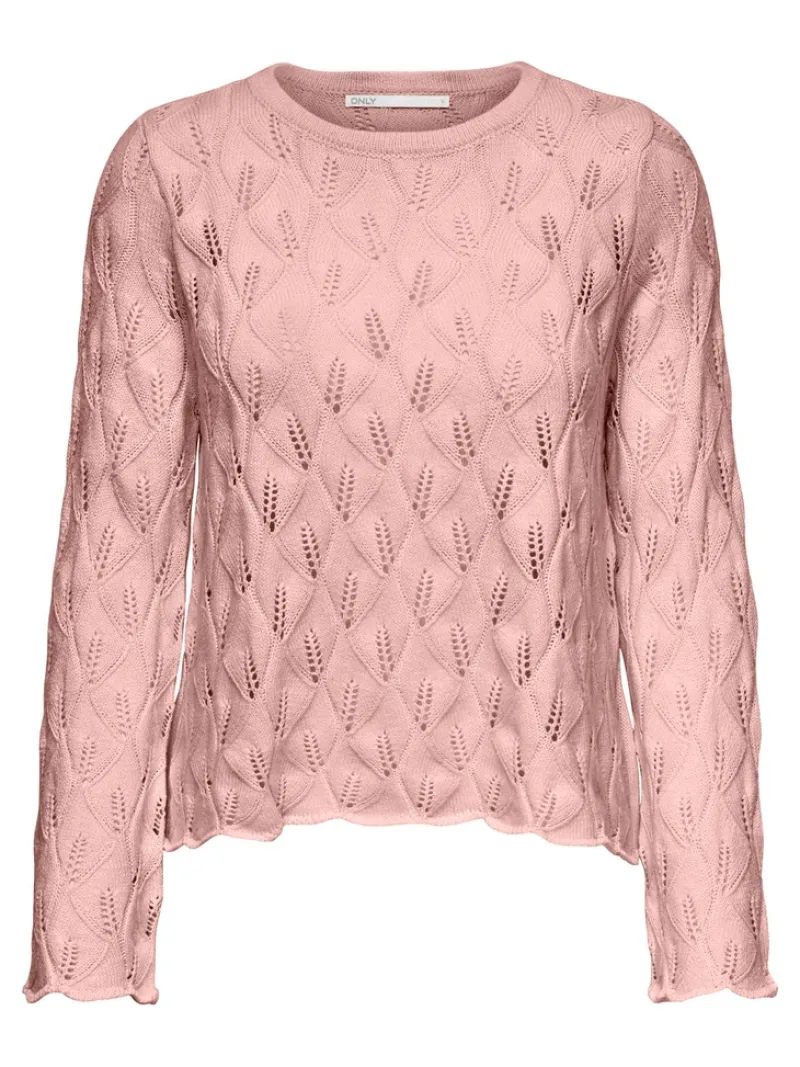 Only Pullover & Sweatshirts*ONLALBI LIFE L/S PULLOVER CC KNT rosette