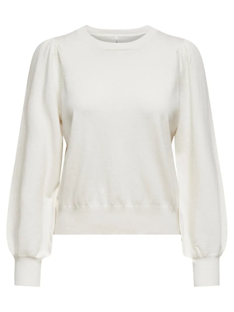 Only Pullover & Sweatshirts*ONLALEXA PUFF L/S PULLOVER KNT Cloud Dancer