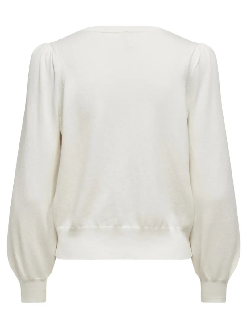 Only Pullover & Sweatshirts*ONLALEXA PUFF L/S PULLOVER KNT Cloud Dancer