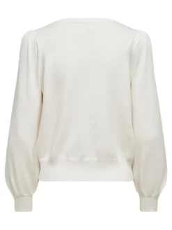 Only Pullover & Sweatshirts*ONLALEXA PUFF L/S PULLOVER KNT Cloud Dancer