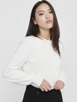 Only Pullover & Sweatshirts*ONLALEXA PUFF L/S PULLOVER KNT Cloud Dancer