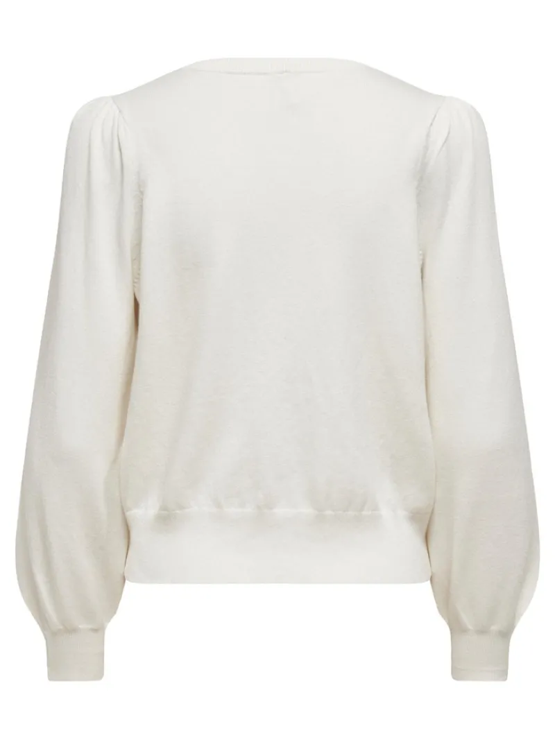 Only Pullover & Sweatshirts*ONLALEXA PUFF L/S PULLOVER KNT Cloud Dancer