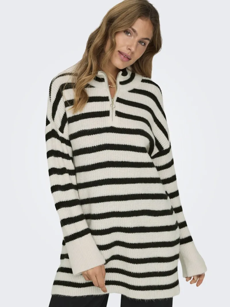 Only Pullover & Sweatshirts*ONLALFRIDA L/S HALF-ZIP CC KNT tofu