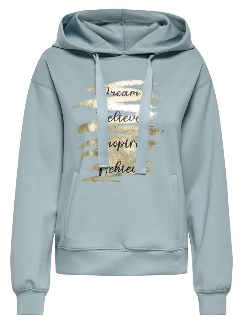 Only Pullover & Sweatshirts*ONLALINA L/S PRINT HOOD SWT arona