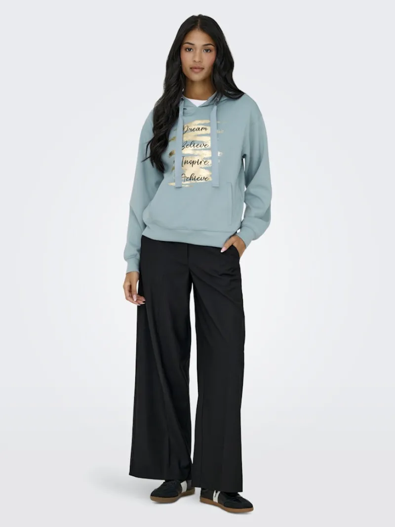 Only Pullover & Sweatshirts*ONLALINA L/S PRINT HOOD SWT arona