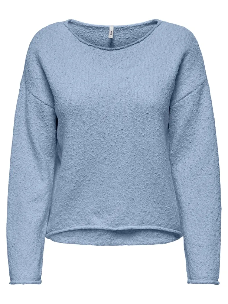 Only Pullover & Sweatshirts*ONLALVILDA LS O-NECK CC KNT soft chambray