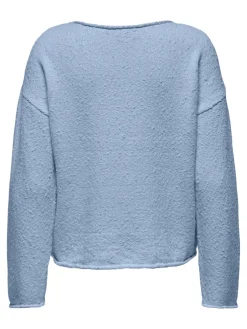 Only Pullover & Sweatshirts*ONLALVILDA LS O-NECK CC KNT soft chambray