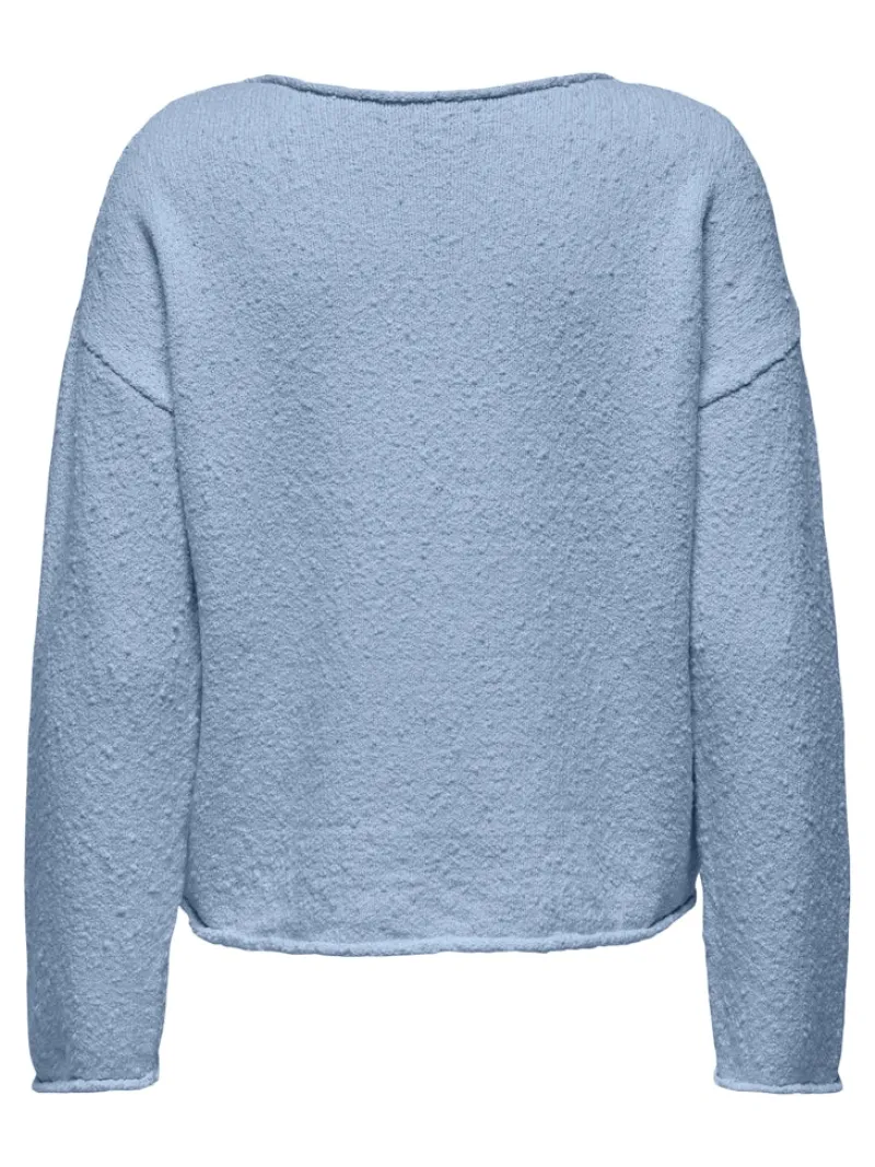Only Pullover & Sweatshirts*ONLALVILDA LS O-NECK CC KNT soft chambray