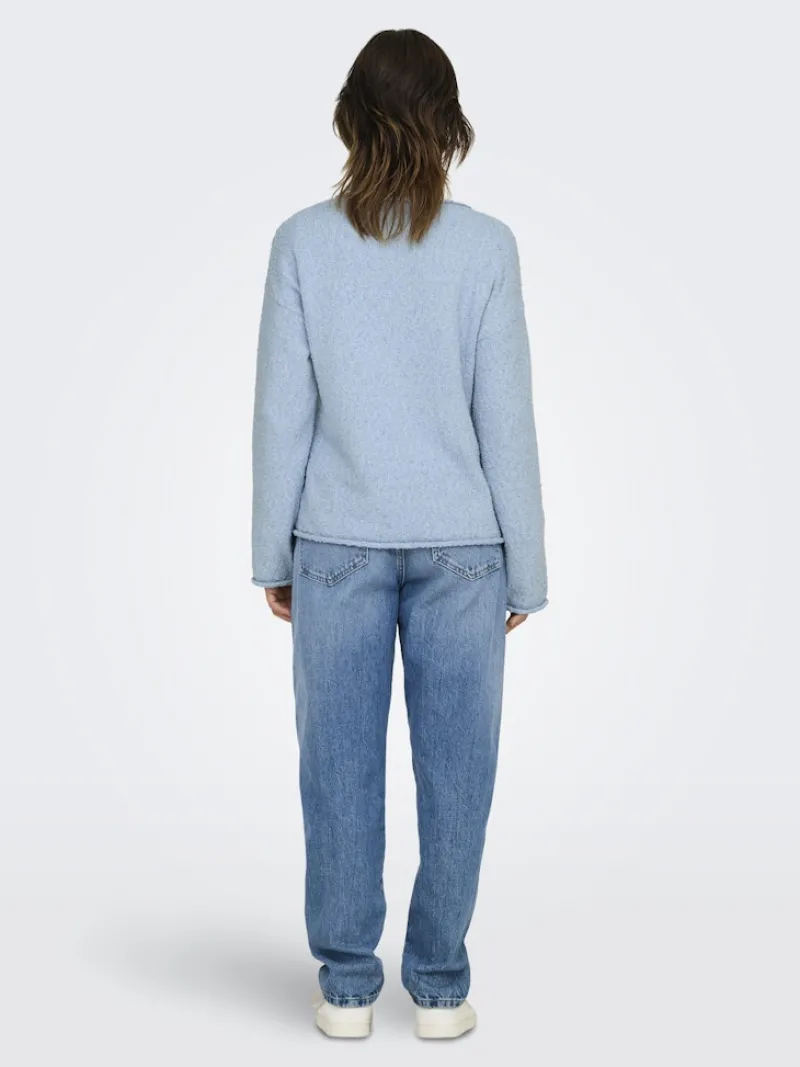 Only Pullover & Sweatshirts*ONLALVILDA LS O-NECK CC KNT soft chambray
