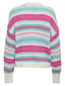 Only Pullover & Sweatshirts*ONLALYSSA LIFE LS STRIPE O-NECK CC KNT birch