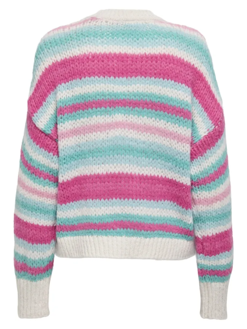 Only Pullover & Sweatshirts*ONLALYSSA LIFE LS STRIPE O-NECK CC KNT birch