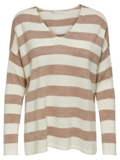 Only Pullover & Sweatshirts*ONLAMALIA L/S V-NECK PULLOVER CC KNT cloud dancer1