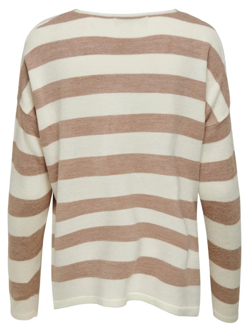 Only Pullover & Sweatshirts*ONLAMALIA L/S V-NECK PULLOVER CC KNT cloud dancer1