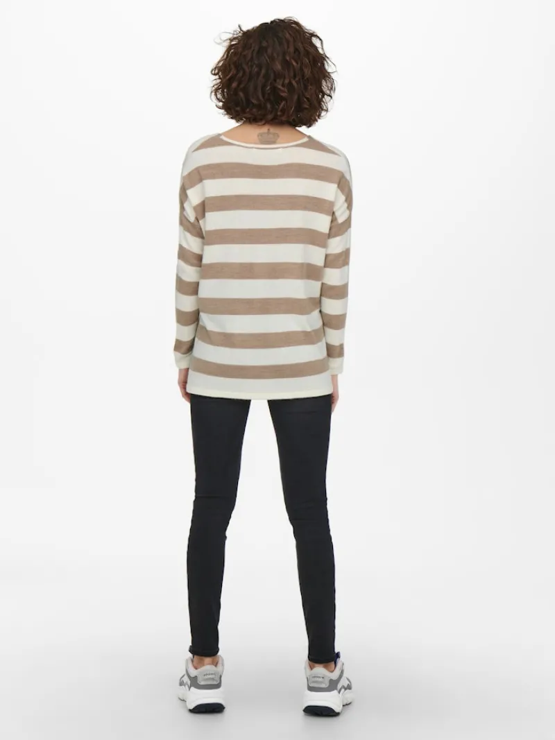 Only Pullover & Sweatshirts*ONLAMALIA L/S V-NECK PULLOVER CC KNT cloud dancer1