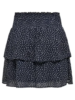 Only Röcke*ONLANN STAR LAYER SMOCK SKIRT PTM Night Sky-DOT W. MACADAMIA