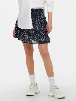 Only Röcke*ONLANN STAR LAYER SMOCK SKIRT PTM Night Sky-DOT W. MACADAMIA