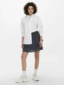 Only Röcke*ONLANN STAR LAYER SMOCK SKIRT PTM Night Sky-DOT W. MACADAMIA