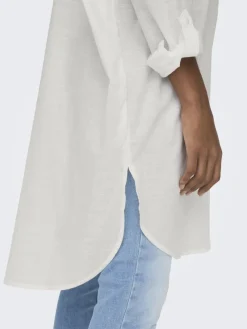 Only Blusen*ONLAPELDOORN SOLID V-NECK L/S SHIRT NOOS Cloud Dancer