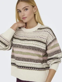 Only Pullover & Sweatshirts*ONLARIANNE L/S PULLOVER KNT NOOS pumice stone1