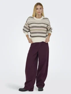 Only Pullover & Sweatshirts*ONLARIANNE L/S PULLOVER KNT NOOS pumice stone1