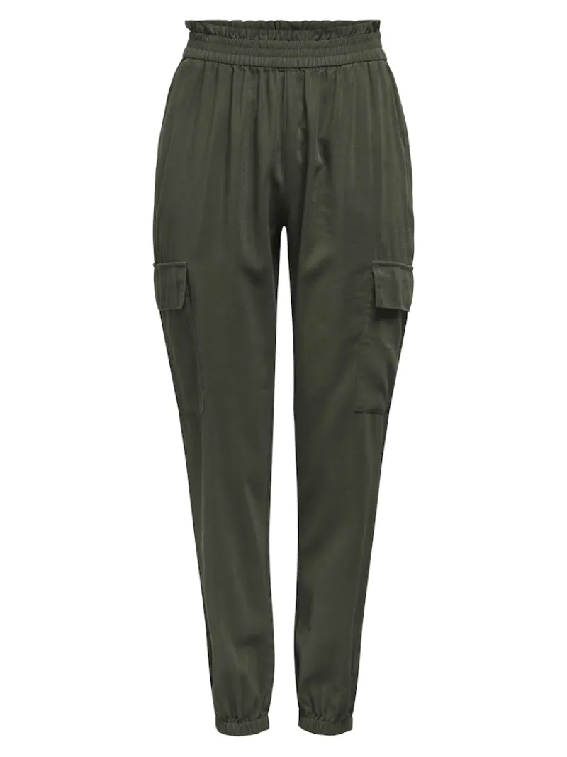 Only Hosen*ONLARIS LIFE HW PB CARGO PANT CC WVN kambaba