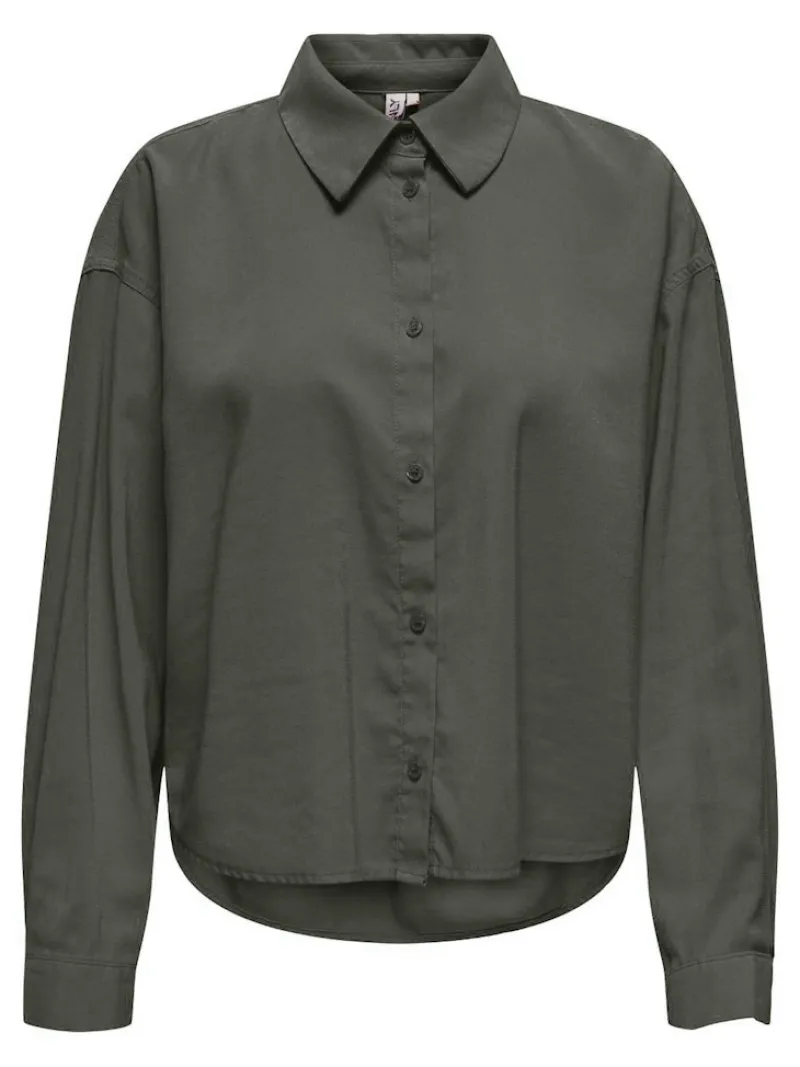 Only Blusen*ONLARIS LIFE LS PLEAT SHIRT WVN kambaba
