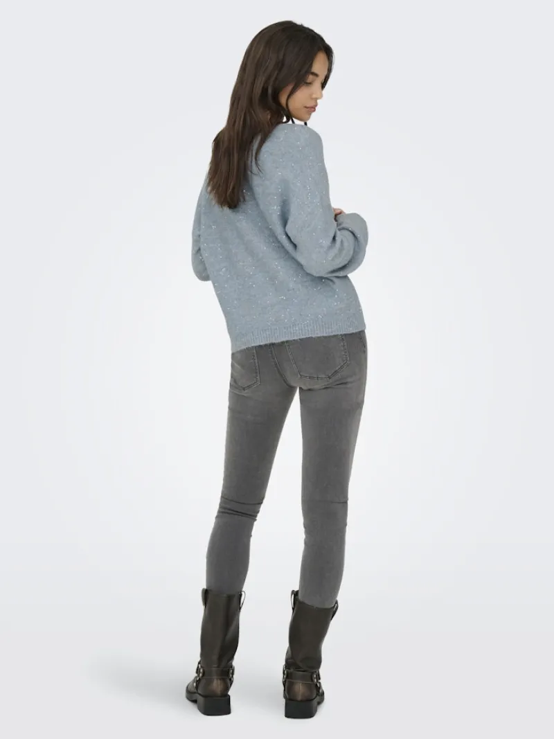 Only Pullover & Sweatshirts*ONLARIZONA LS SEQUINS V-NECK PUL KNT arona