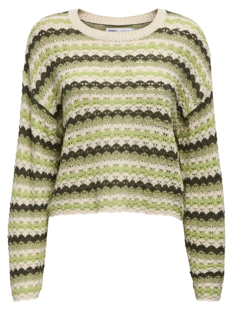 Only Pullover & Sweatshirts*ONLASA LS O-NECK KNT NOOS birch2